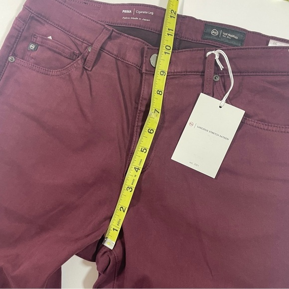 New AG Adriano Goldschmied Prima Sateen Pants Cigarette Leg - Picture 9 of 10